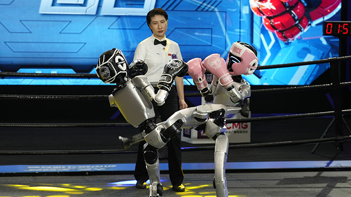 宇樹G1格斗比賽央視直播:開啟全球人形機(jī)器人格斗競技新時代 宇樹G1格斗比賽央視直播:開啟全球人形機(jī)器人格斗競技新時代